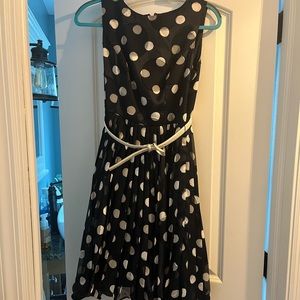 Adrianna Papell polka dot dress size 4
